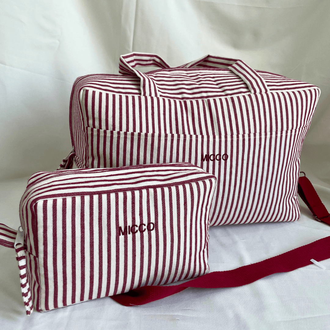Bolsa de viaje con neceser acolchados
