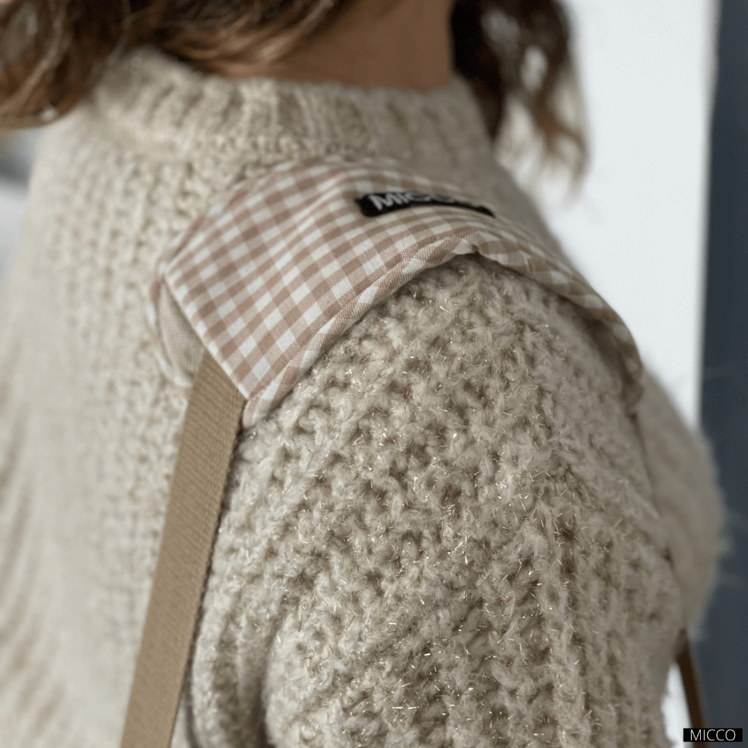 Bolsa de viaje Vichy Camel acolchada
