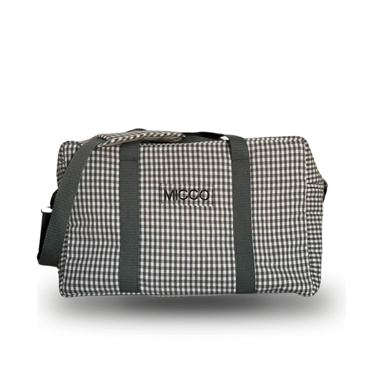 Bolsa de viaje Vichy Gris acolchada