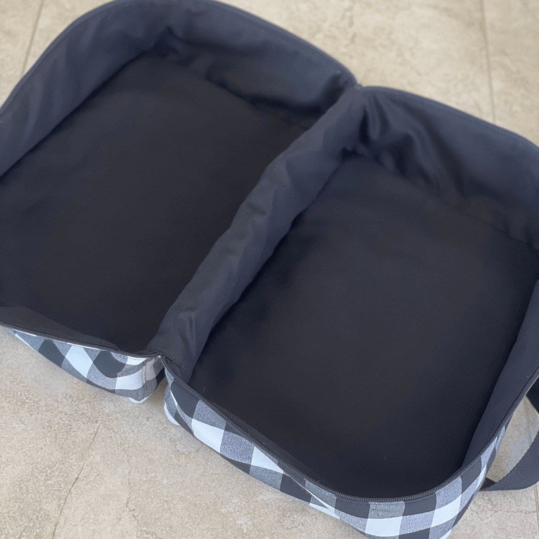 Bolsa de viaje cuadros grande