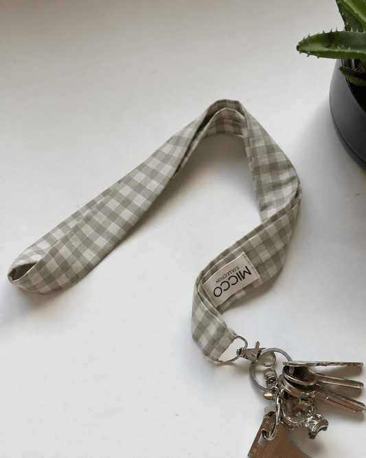 Cuelga llaves Vichy verde Personalizado