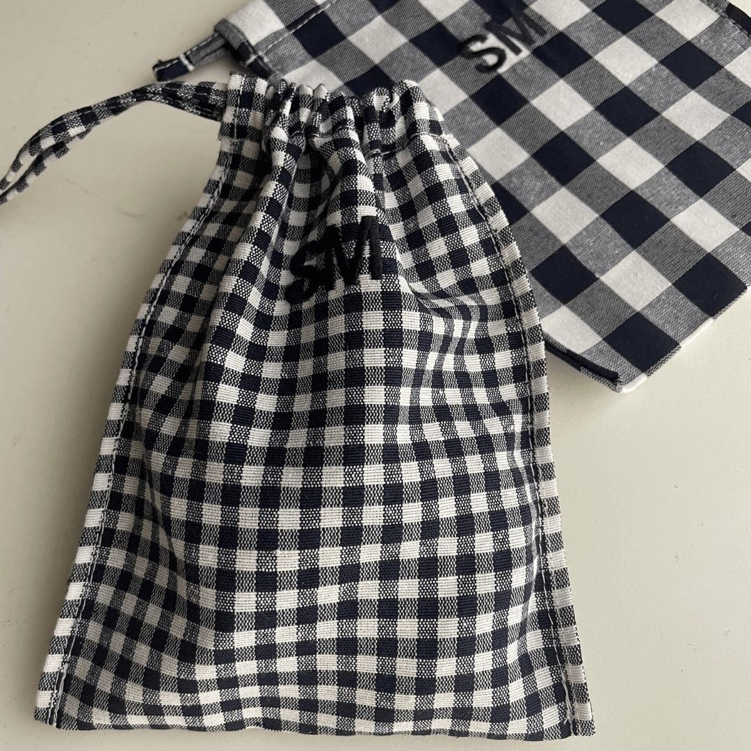 Bolsitas de Tela Organizadoras – Estilo Vichy Personalizadas