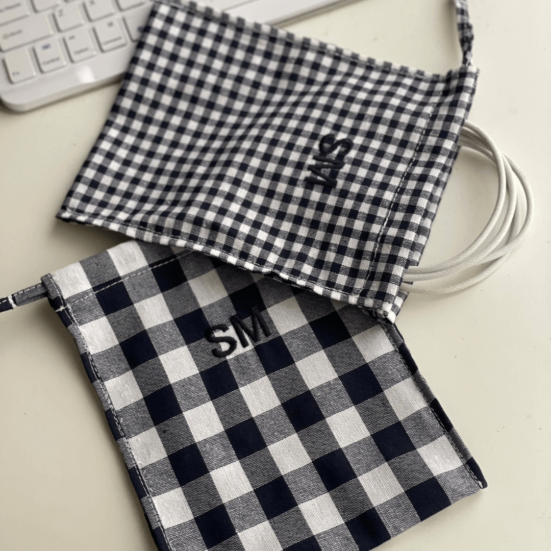 Bolsitas de Tela Organizadoras – Estilo Vichy Personalizadas