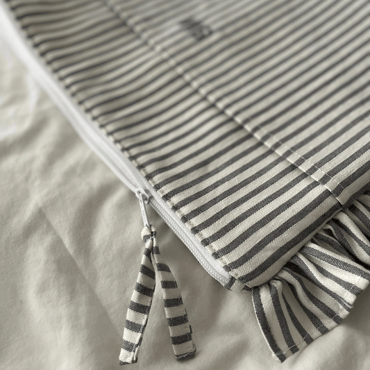 Funda ordenador personalizada rayas gris