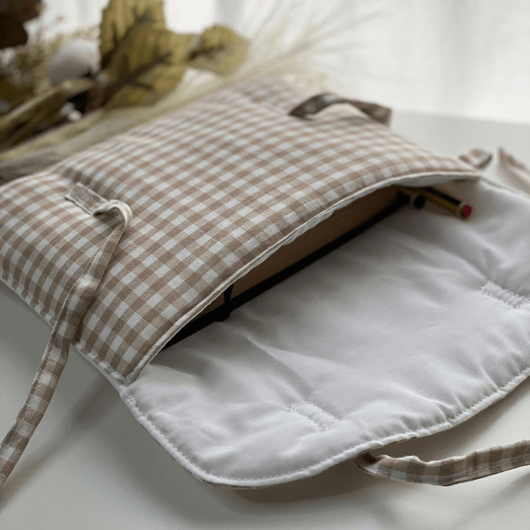 Funda de libro lazos vichy