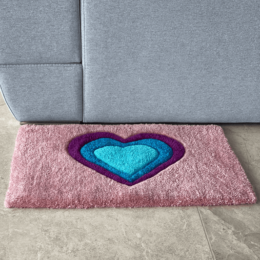 Alfombra de lana Hearts