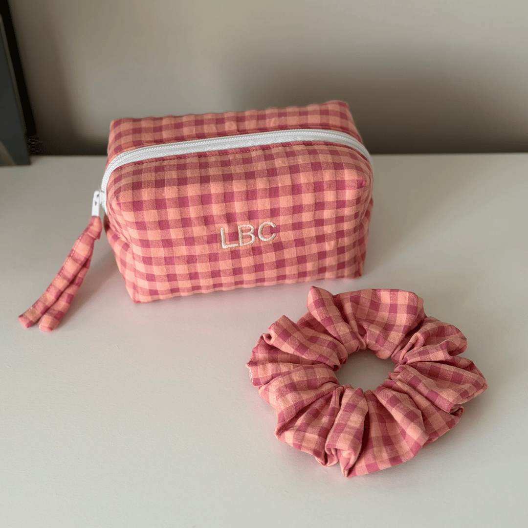 Pack personalizado vichy bicolor peach