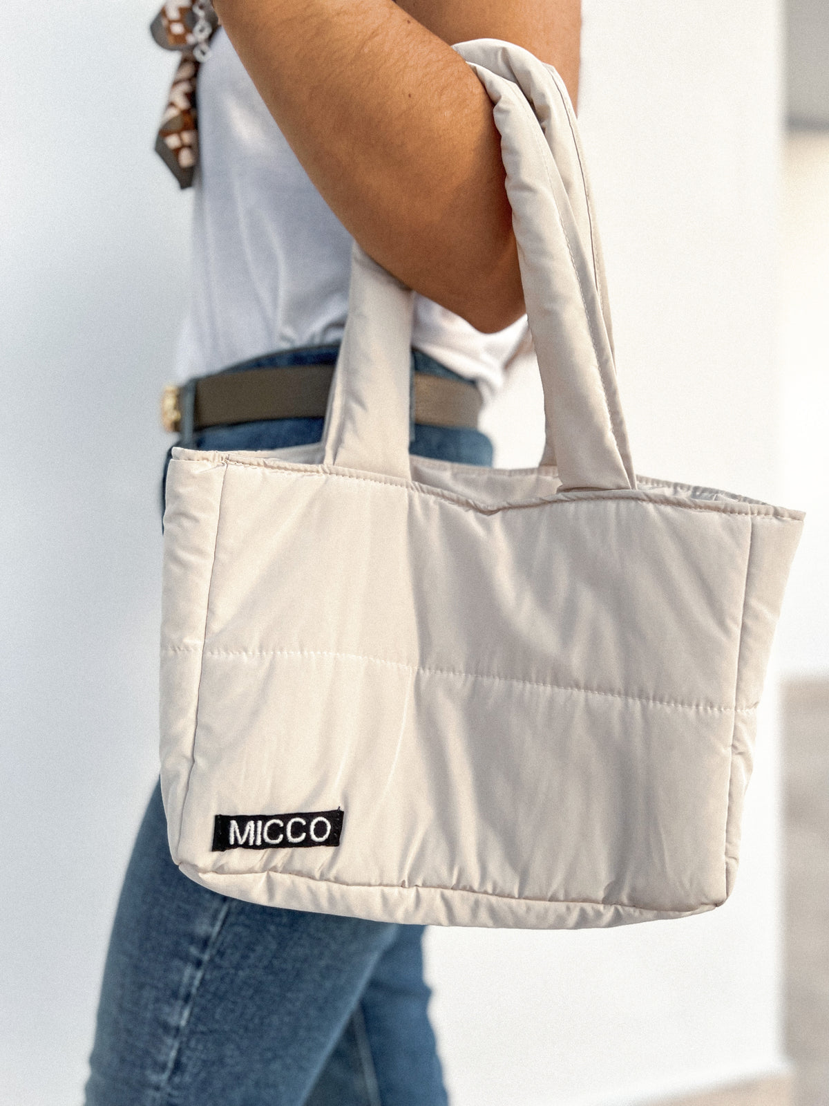Tote Bag Impermeable beige mini-MICCO