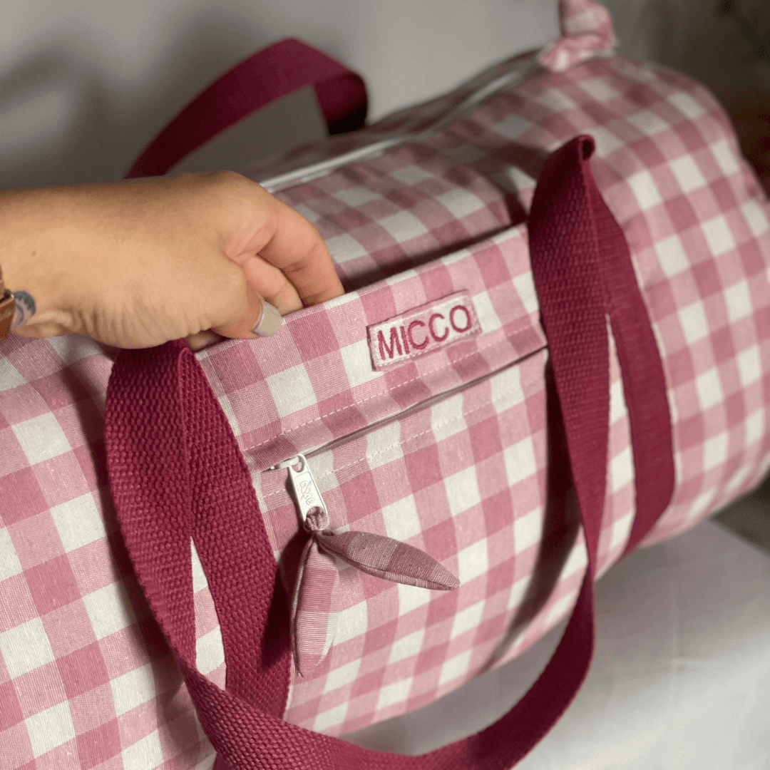 Bolsa de viaje rosa