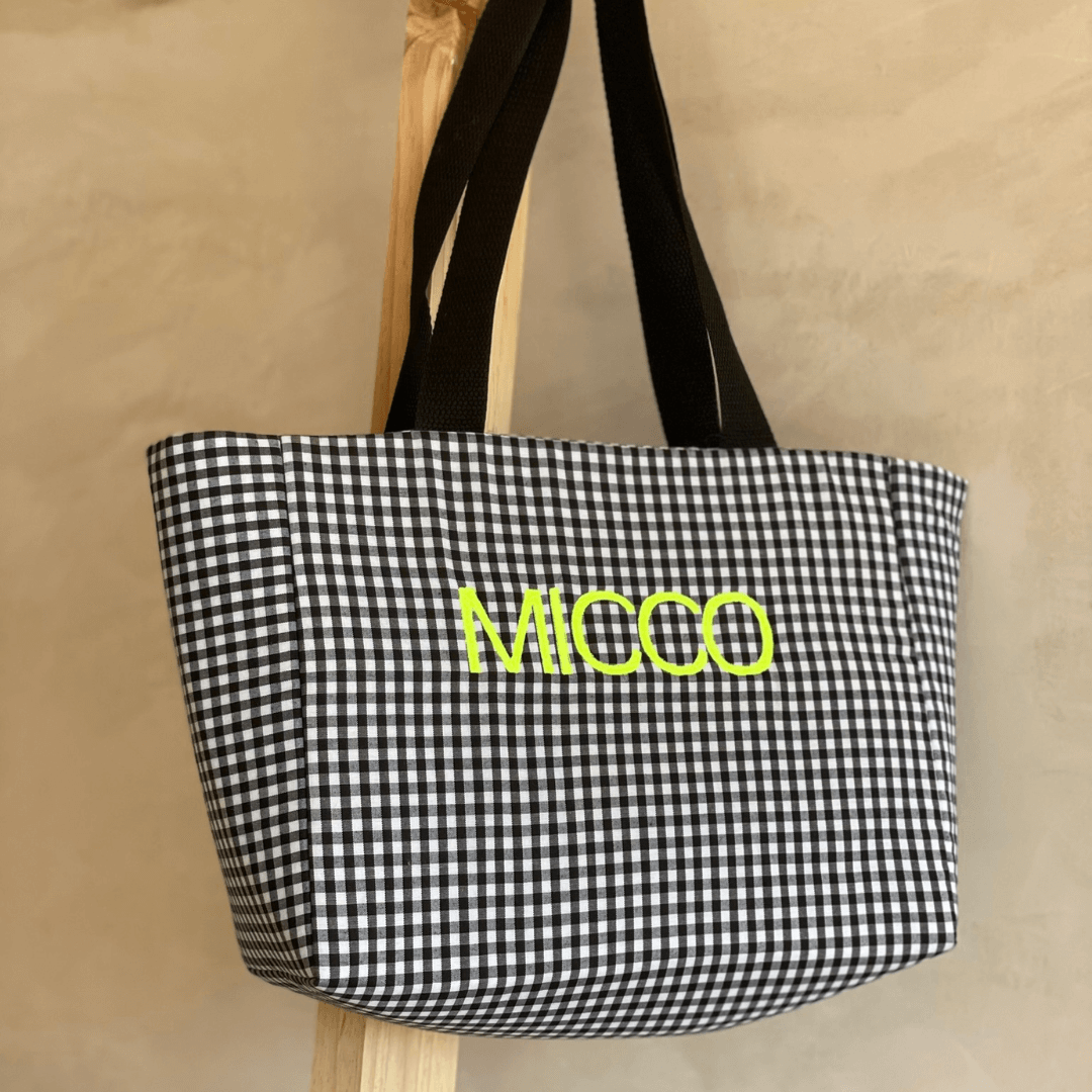 Bolso con cremallera vichy