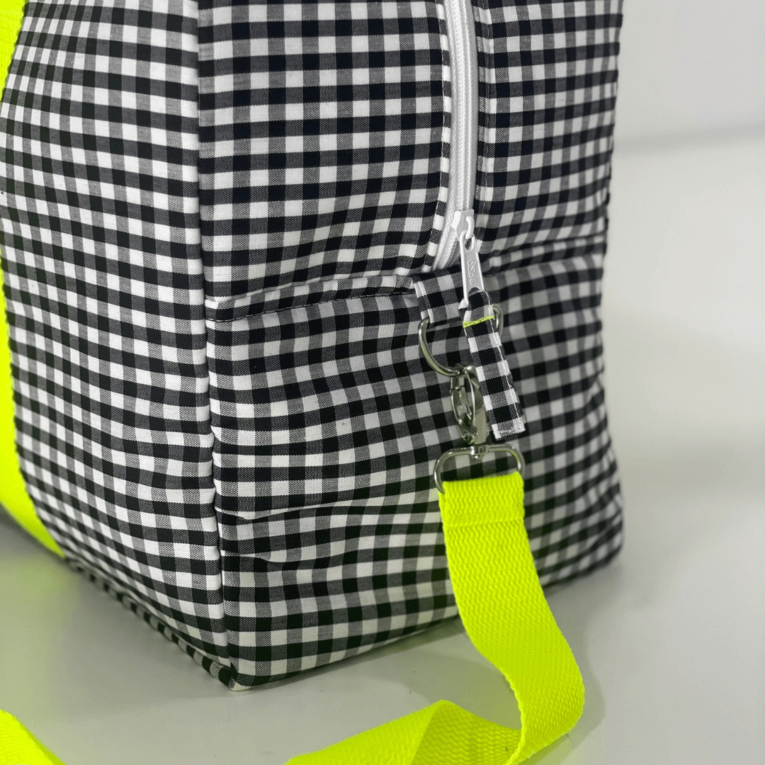 Bolsa Vichy personalizada flúor