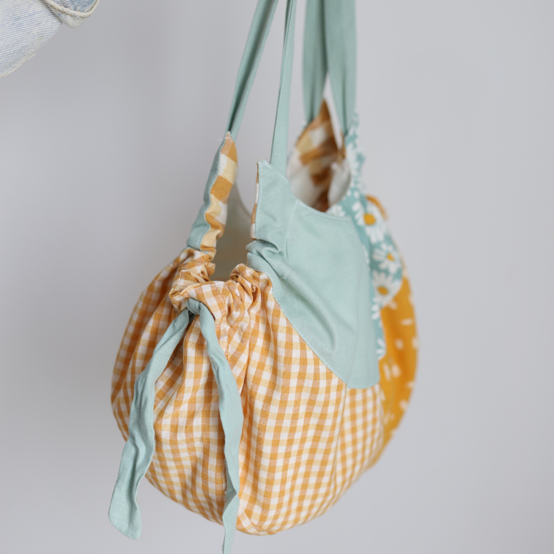 Bolso de tela estampado grande Limoncello