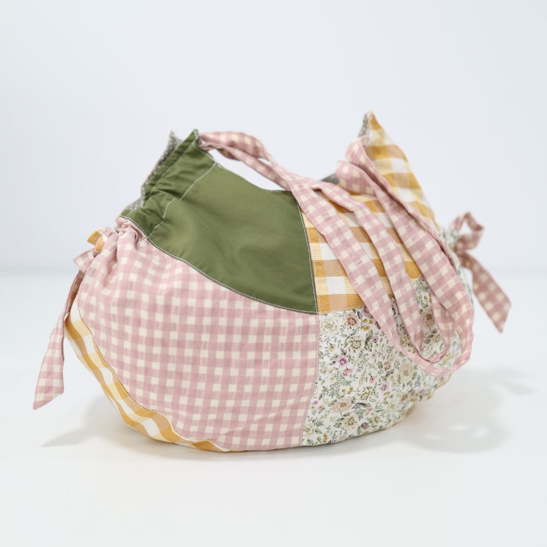 Bolso de tela estampado grande Peachy