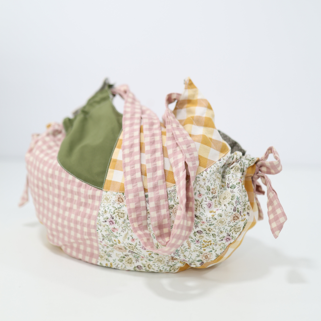 Bolso de tela estampado grande Peachy