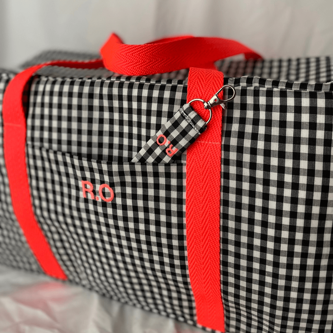 Bolsa Vichy personalizada flúor