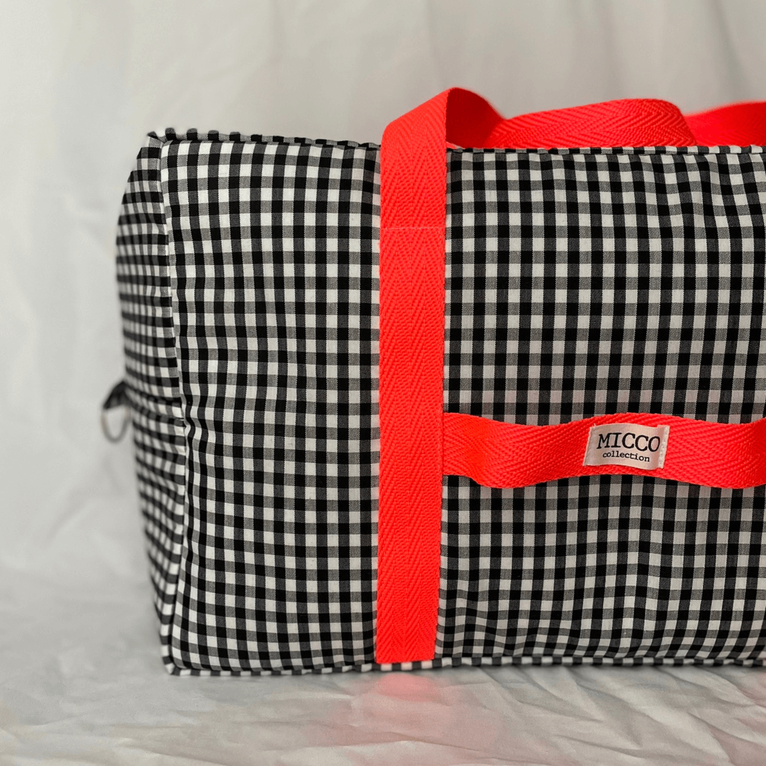 Bolsa Vichy personalizada flúor