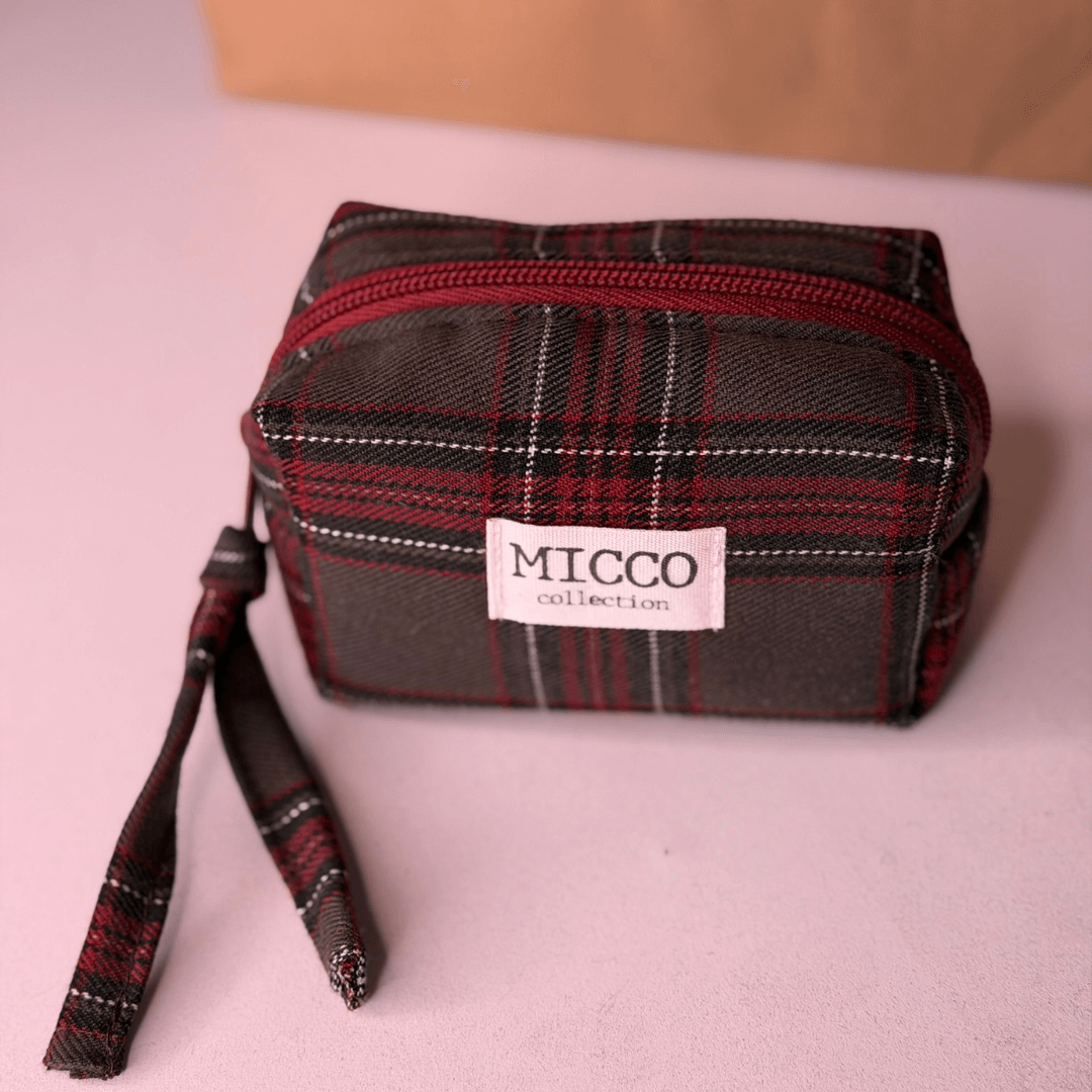 Neceser mini mini tartán