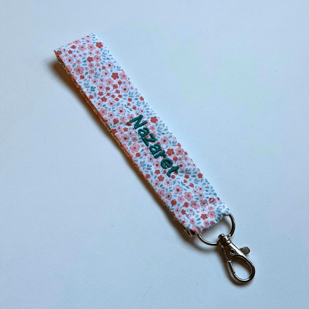 NUEVO Llavero de tela flores personalizado