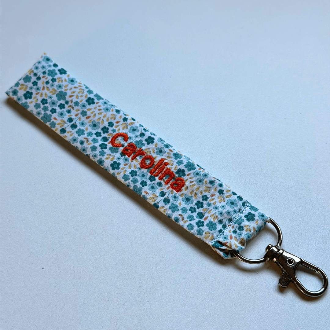 NUEVO Llavero de tela flores personalizado