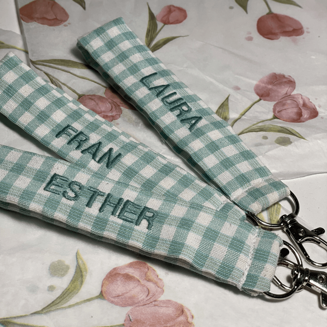 Llaveros estampados de tela personalizados