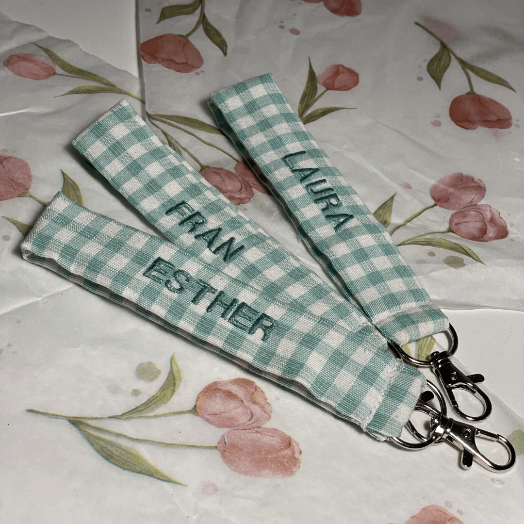 Llaveros estampados de tela personalizados