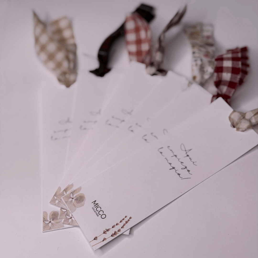 Funda de libro vichy marrón