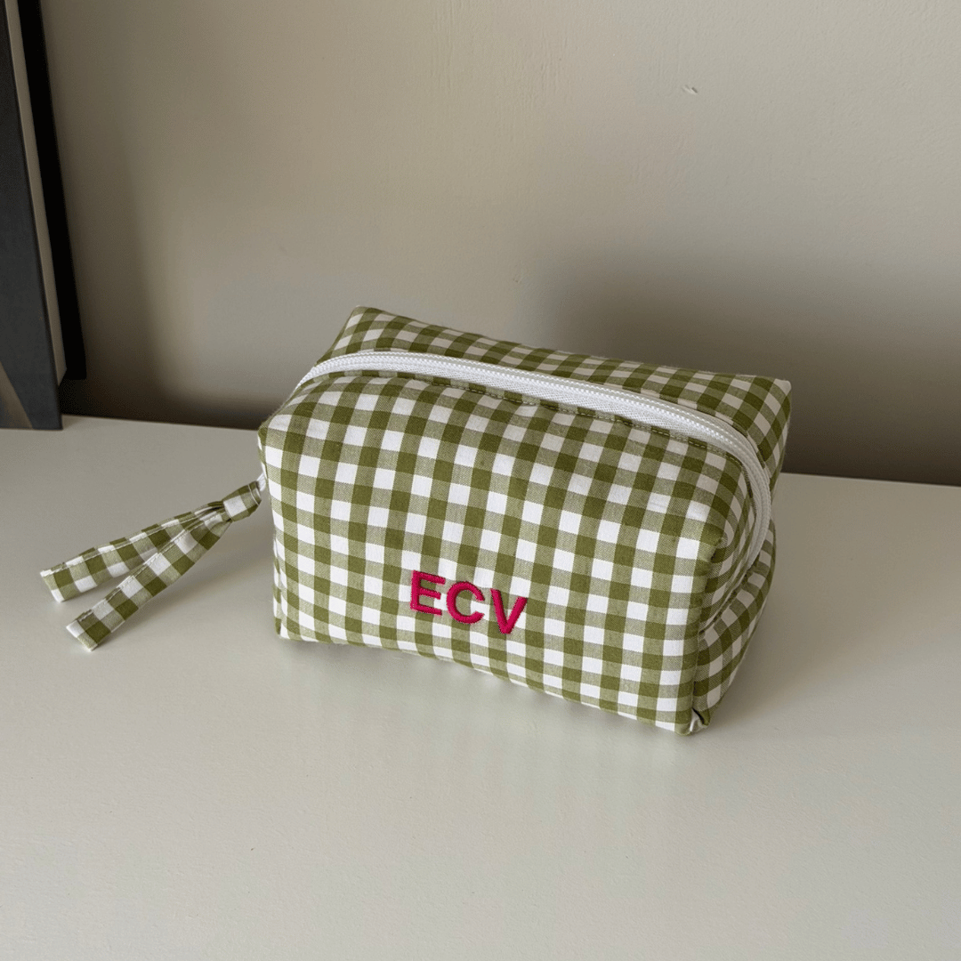 Neceser personalizado vichy verde