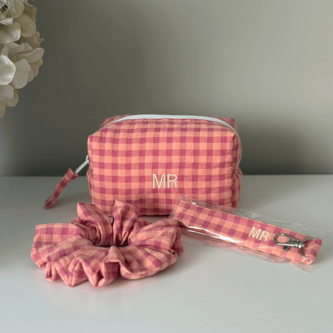 Pack personalizado vichy bicolor peach
