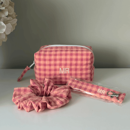 Pack personalizado vichy bicolor peach