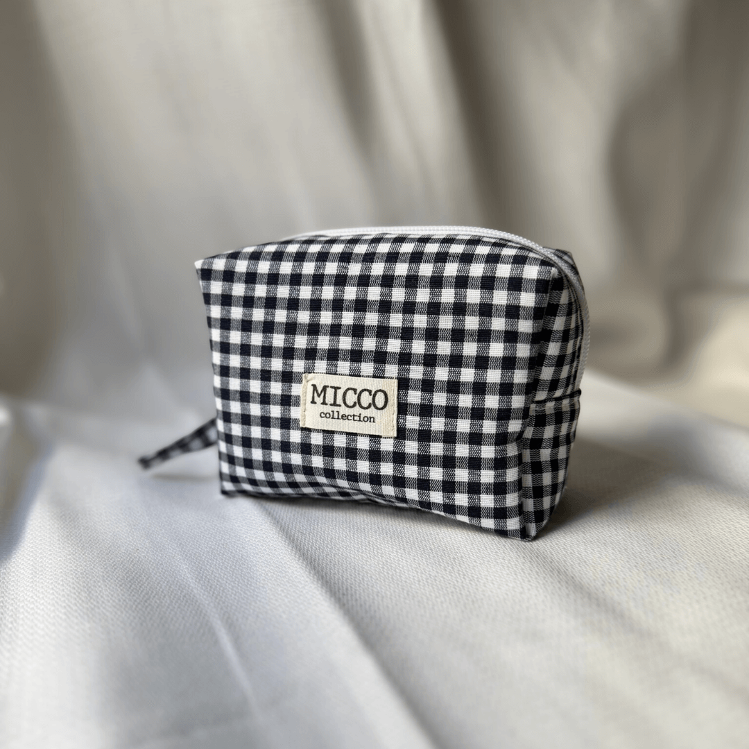 Neceser pequeño vichy personalizado