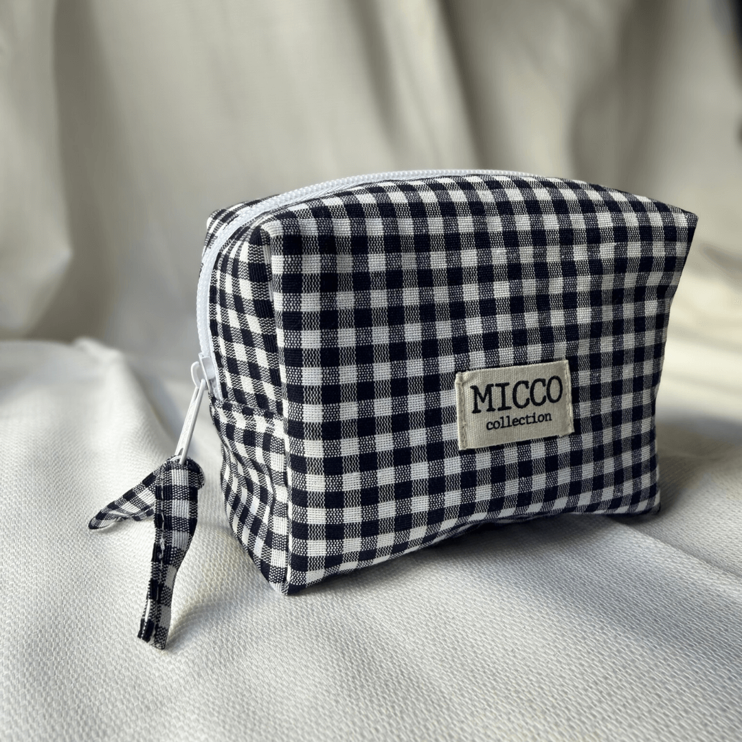 Neceser pequeño vichy personalizado