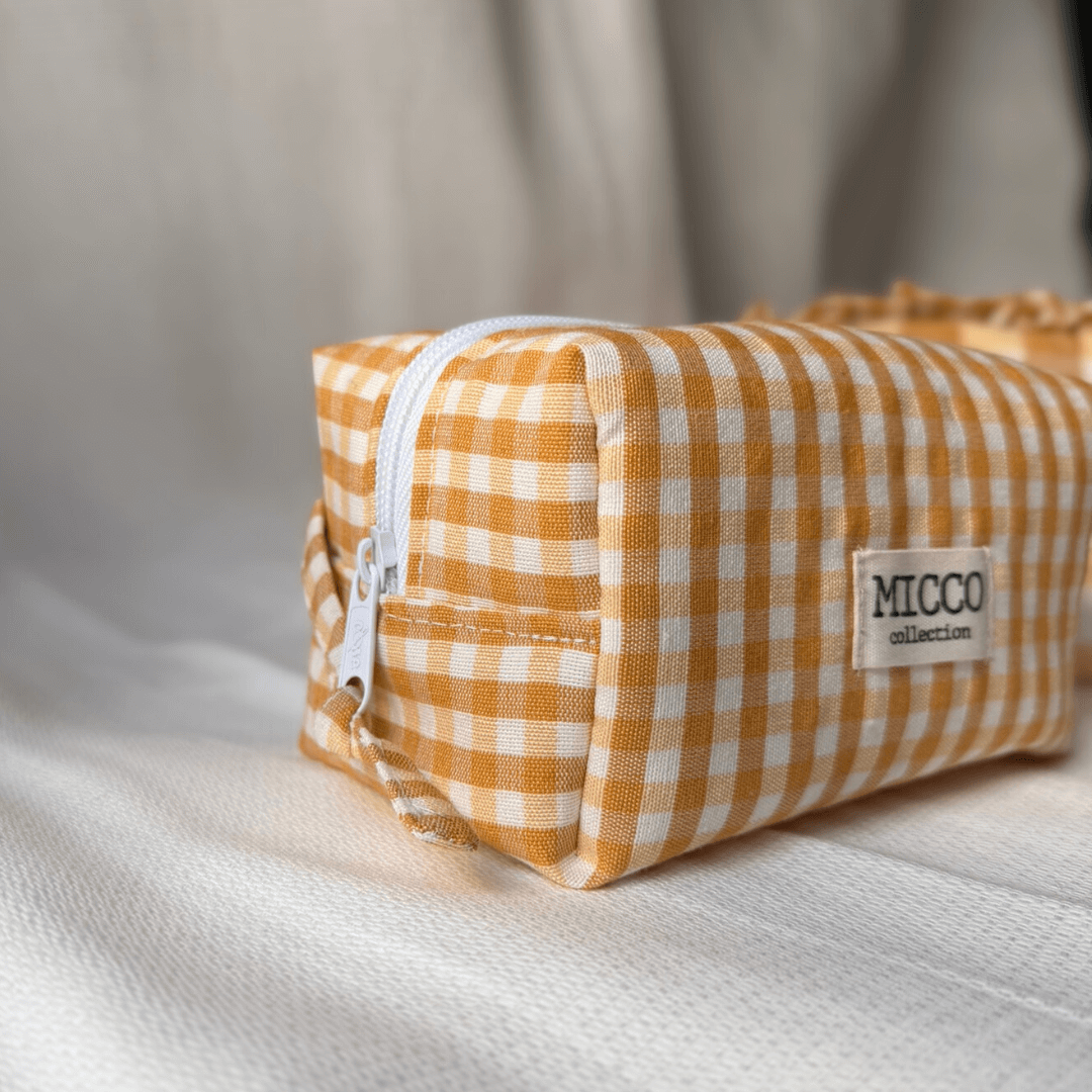 Neceser pequeño vichy personalizado